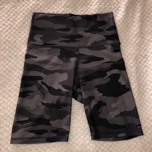 Camouflage biker shorts
